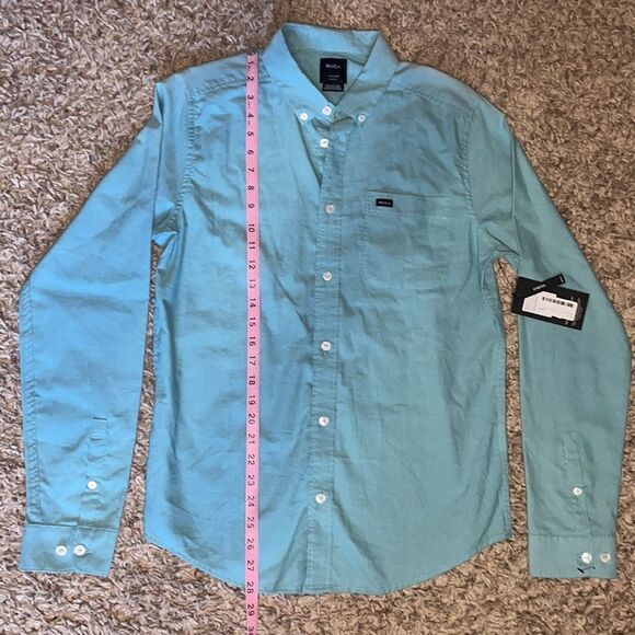 RVCA Slim Fit Longsleeve Buttondown Shirt - Picture 8 of 9